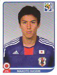 Makoto Hasebe Japan samolepka Panini World Cup 2010 #384